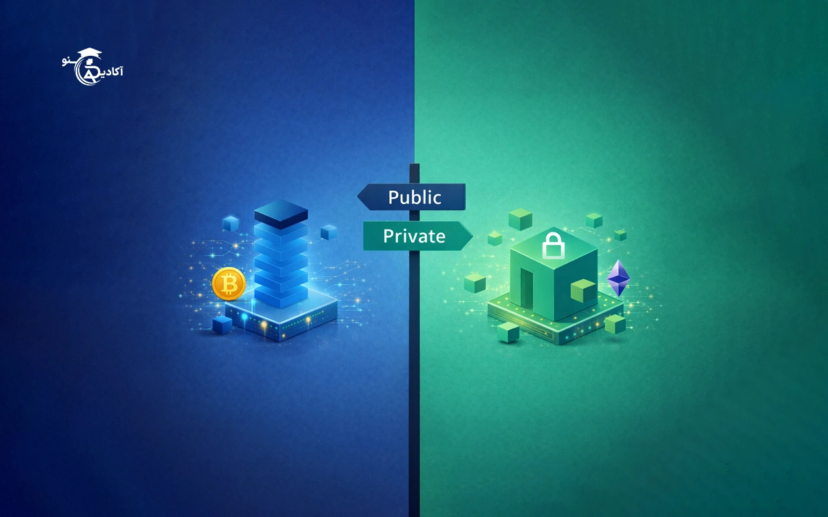 تفاوت بلاک‌چین‌های عمومی و خصوصی و کاربردهای آن‌ها